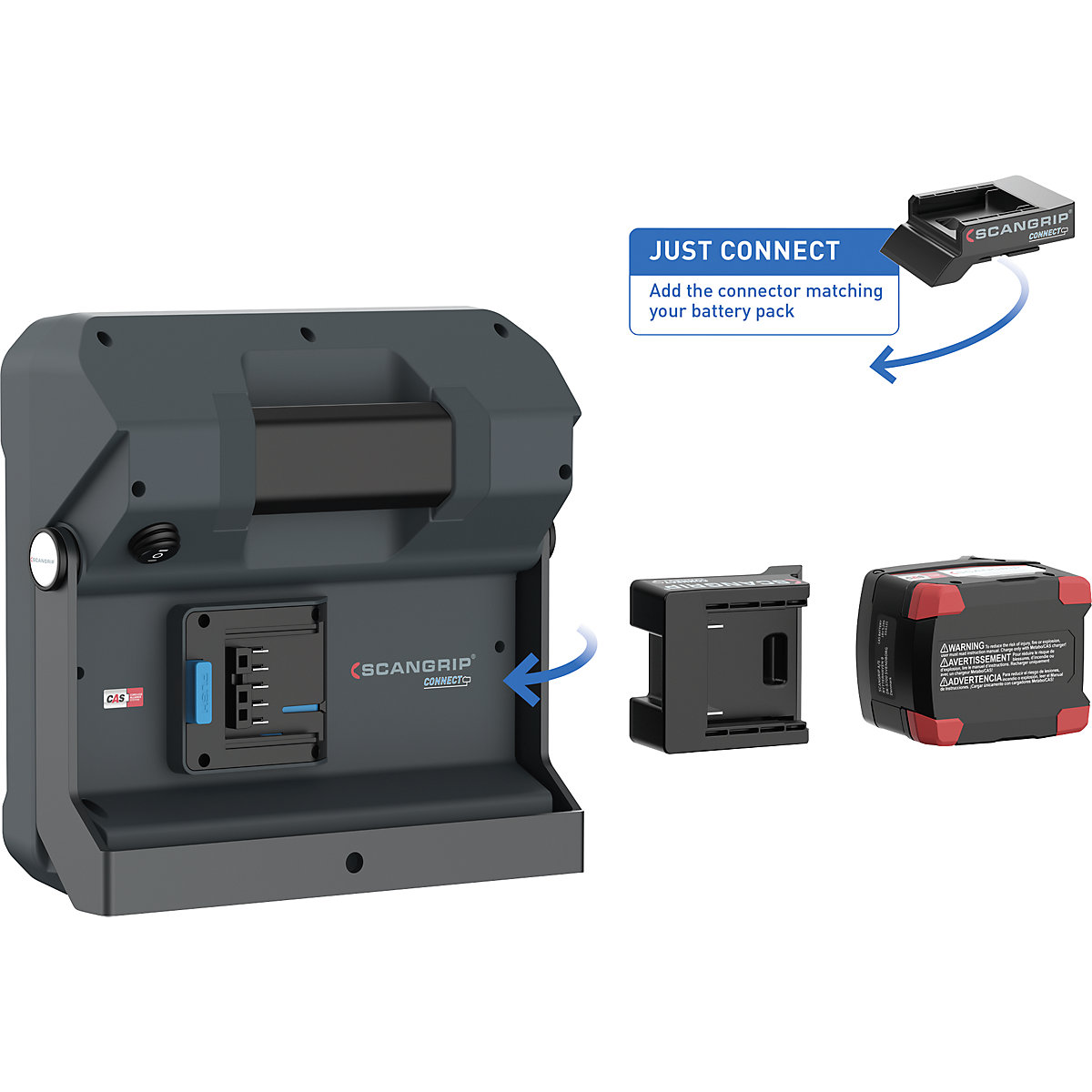 Gradbeni LED-reflektor VEGA 4 CONNECT – SCANGRIP (Slika izdelka 11)-10