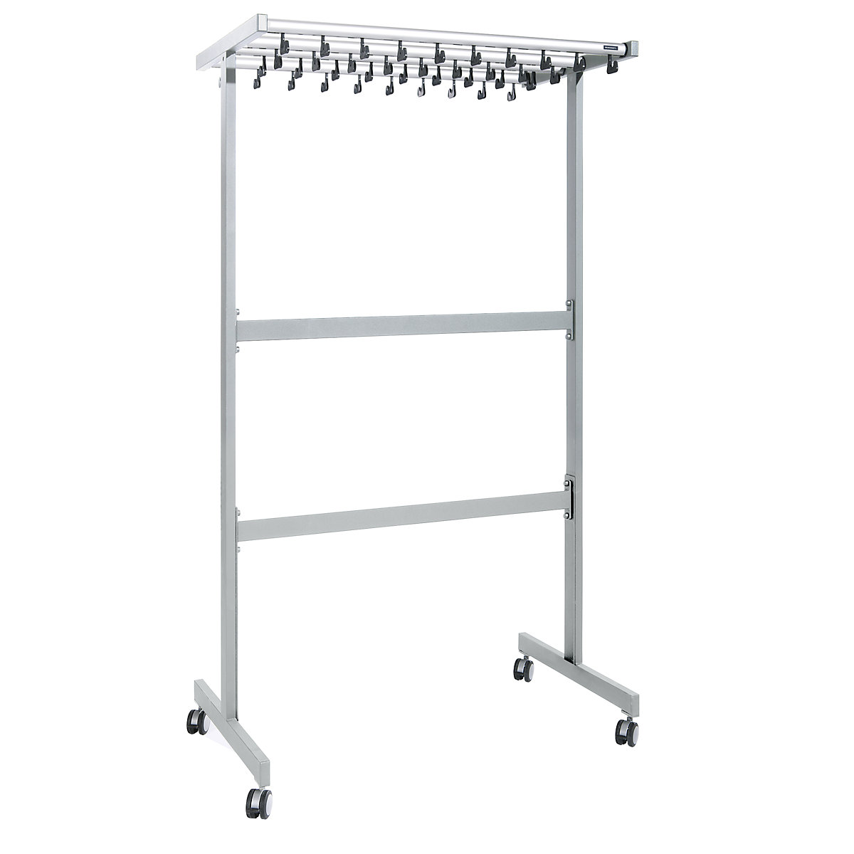 Dvostransko vrstno garderobno stojalo – eurokraft pro (Slika izdelka 3)-2