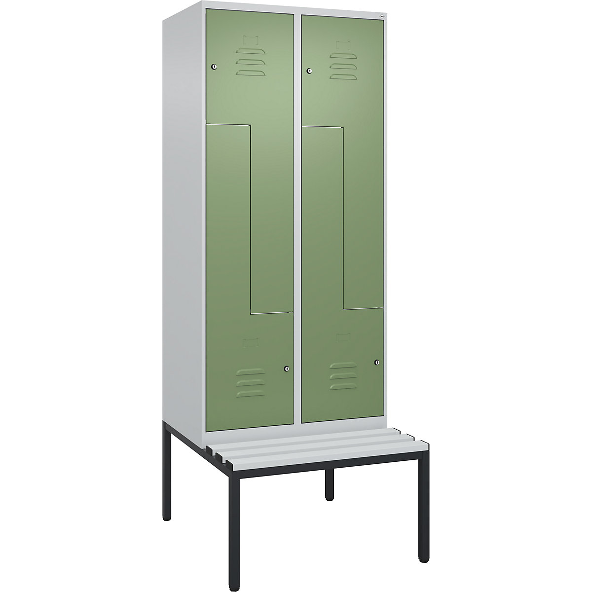 Garderobna Z-omara s klopjo Classic PLUS – C+P (Slika izdelka 5)-4