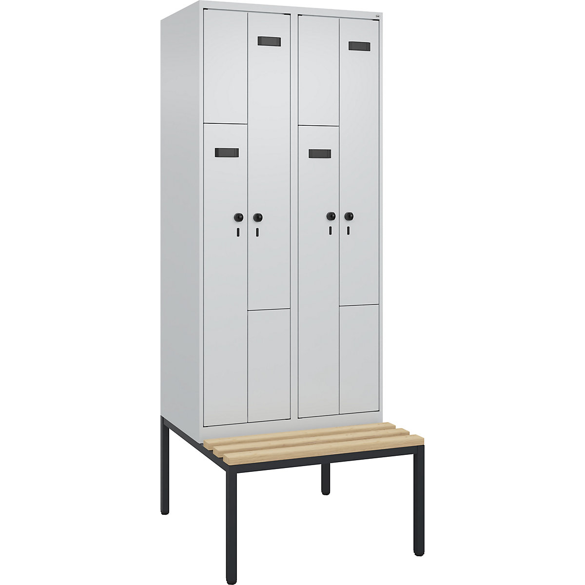 Garderobna Z-omara s klopjo Evolo PLUS (Slika izdelka 2)-1