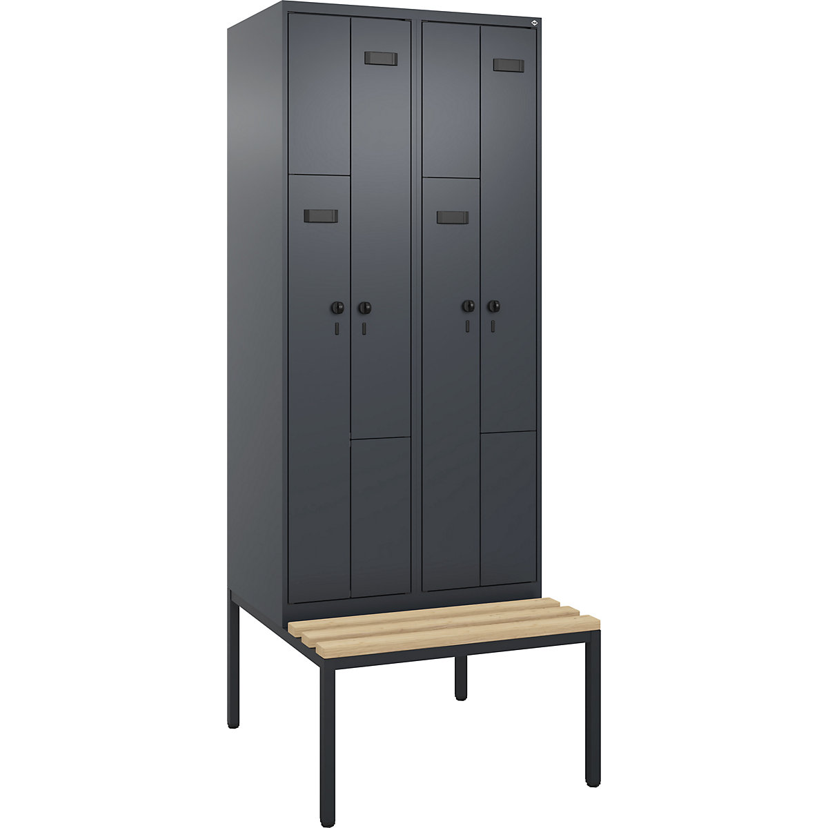 Garderobna Z-omara s klopjo Evolo PLUS (Slika izdelka 2)-1