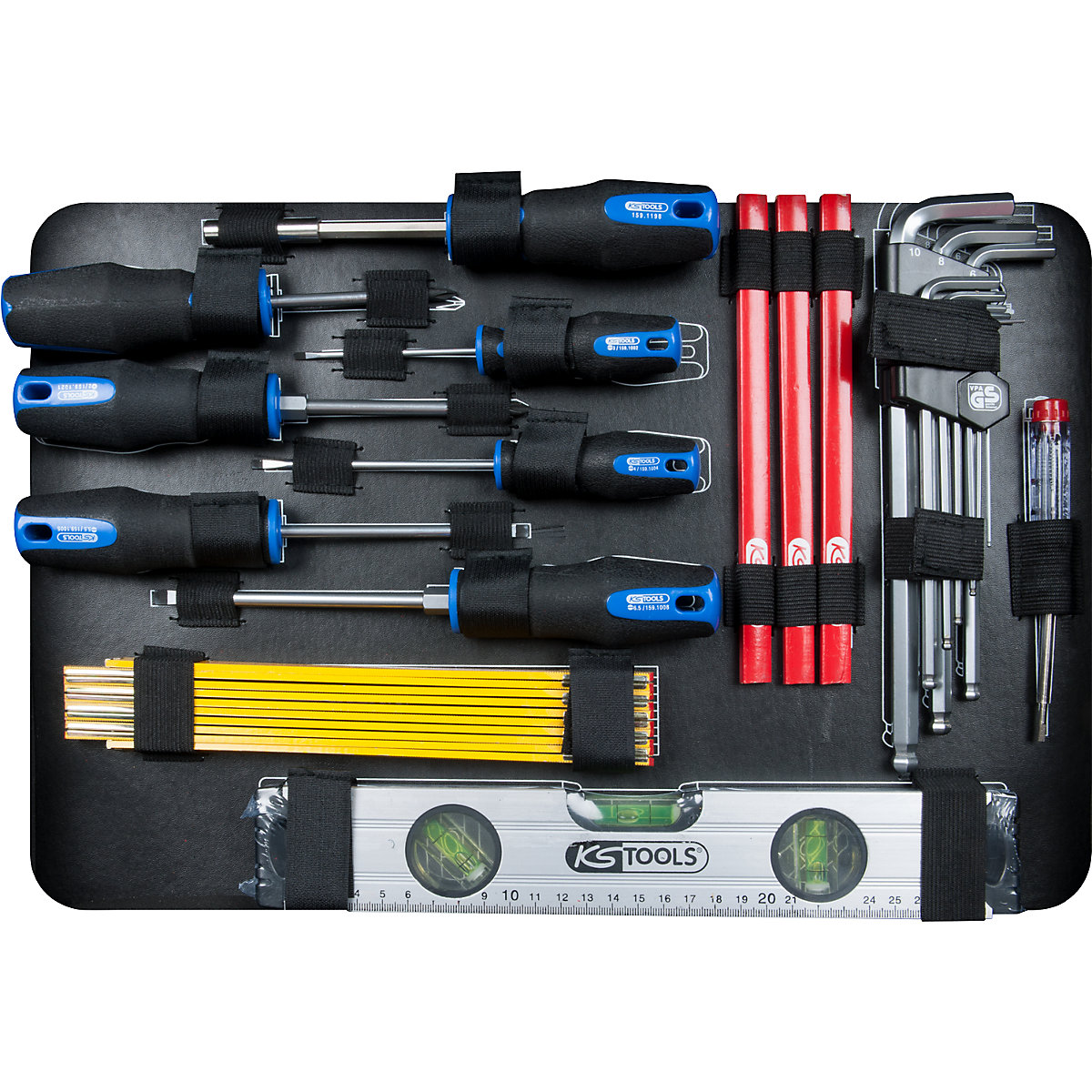 Kovček z vodoinštalacijskim orodjem 1/4'' + 1/2'' – KS Tools (Slika izdelka 3)-2