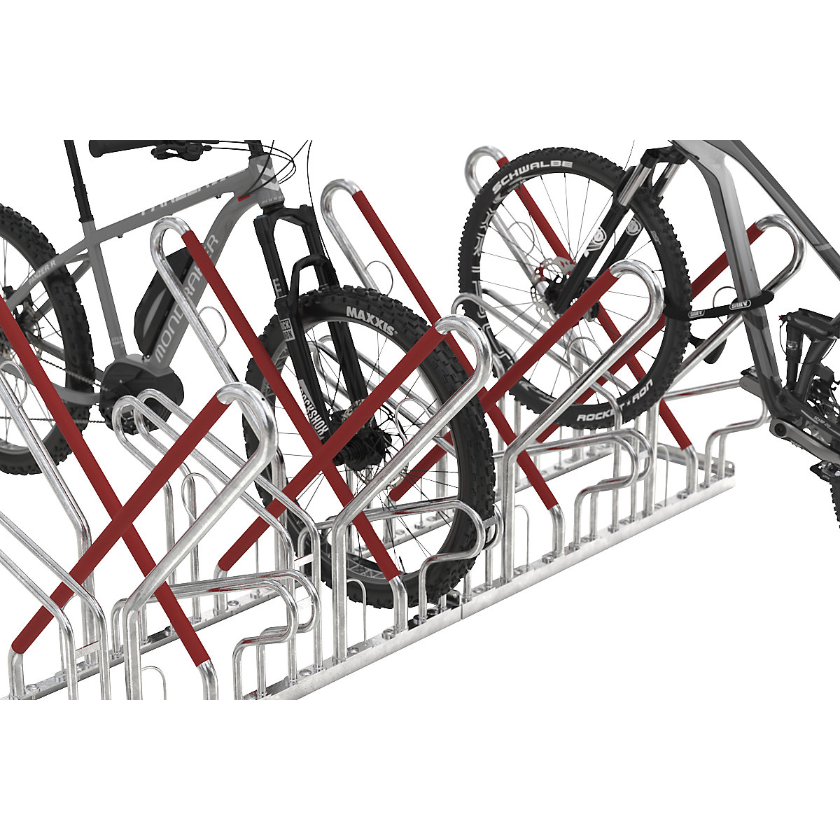 Nadstrešek Köln s stojalom za kolesa, model 2500 XBF – WSM (Slika izdelka 9)-8