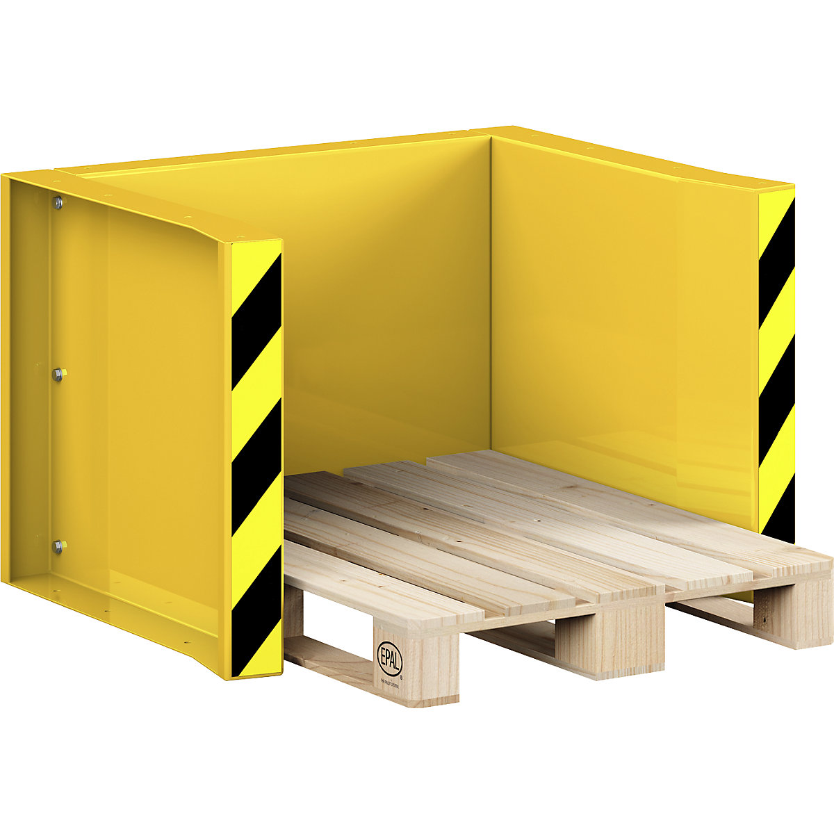 Estação de paletes tipo RPS, para 5 paletes Euro, amarelo trânsito-0