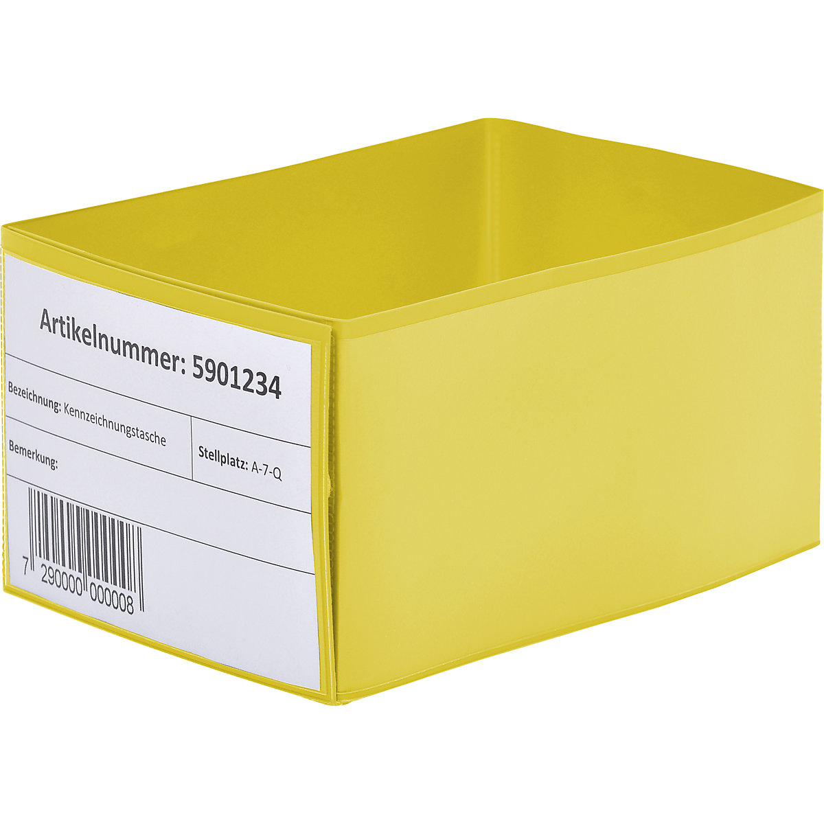 Fitas para pé de palete, com bolsas aplicadas por fora, amarelo, embalagem de 50 unid.-0