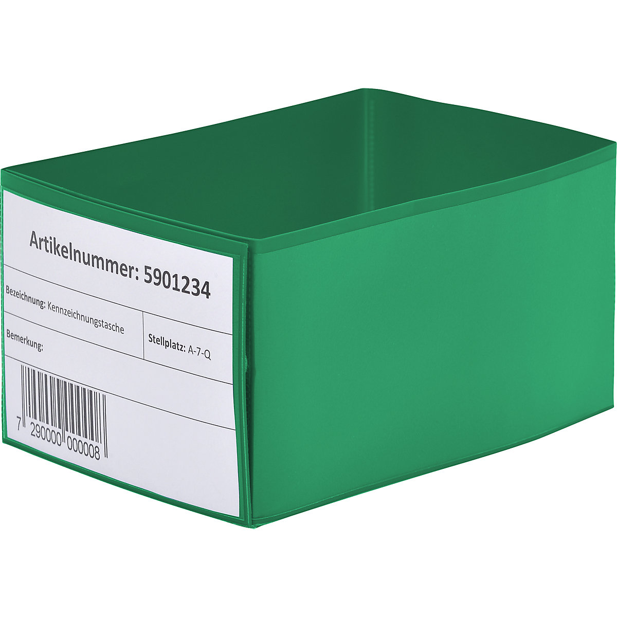 Fitas para pé de palete, com bolsas aplicadas por fora, verde, embalagem de 50 unid.-0