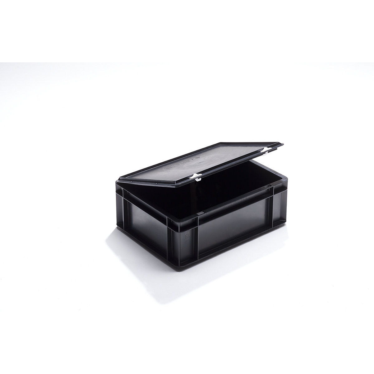 Recipiente apilable ESD de polipropileno, L x A x H exteriores 400 x 300 x 145 mm, capacidad 13 l, UE 4 unid.-0