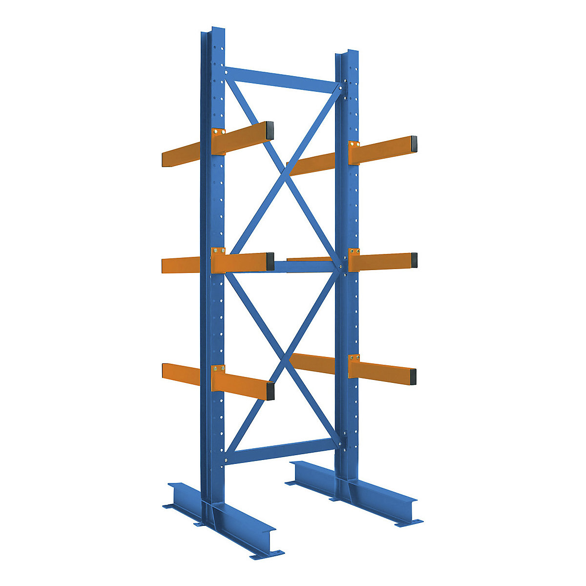 Heavy-Duty 3M High Double-Sided Cantilever Racking System, Heavy-Duty 3M High Double-Sided Cantilever Racking System, Heavy-Duty Double-Sided Cantilever Racking Starter Bay, 12 Arms, 3000h x 900w x 600d mm-0