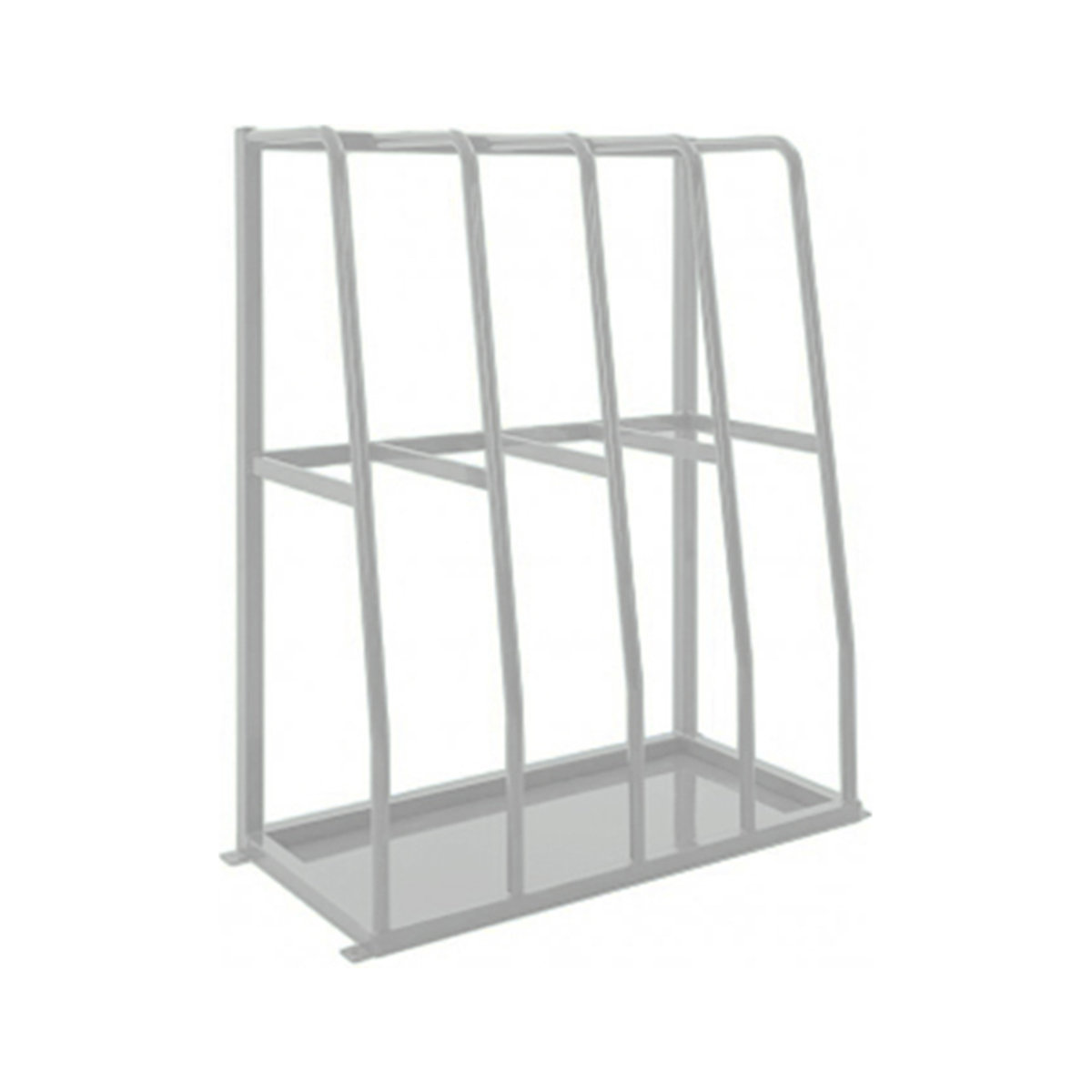 Medium-Duty Vertical Storage Racks, Medium-Duty Vertical Storage Racks, Medium-Duty Vertical Storage Racking | 1500h x 1200w x 600d mm | 4 Bays | BS00A05 Light Grey-0