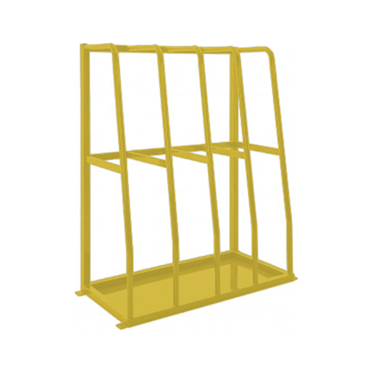 Medium-Duty Vertical Storage Racks, Medium-Duty Vertical Storage Racks, Medium-Duty Vertical Storage Racking | 1500h x 1200w x 600d mm | 4 Bays | BS08E51 Yellow-0