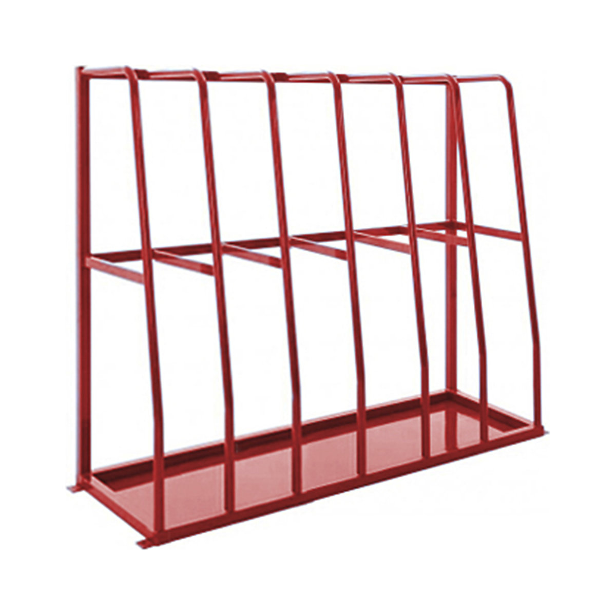 Medium-Duty Vertical Storage Racks, Medium-Duty Vertical Storage Racks, Medium-Duty Vertical Storage Racking | 1500h x 1780w x 600d mm | 6 Bays | RAL3000 Red-0