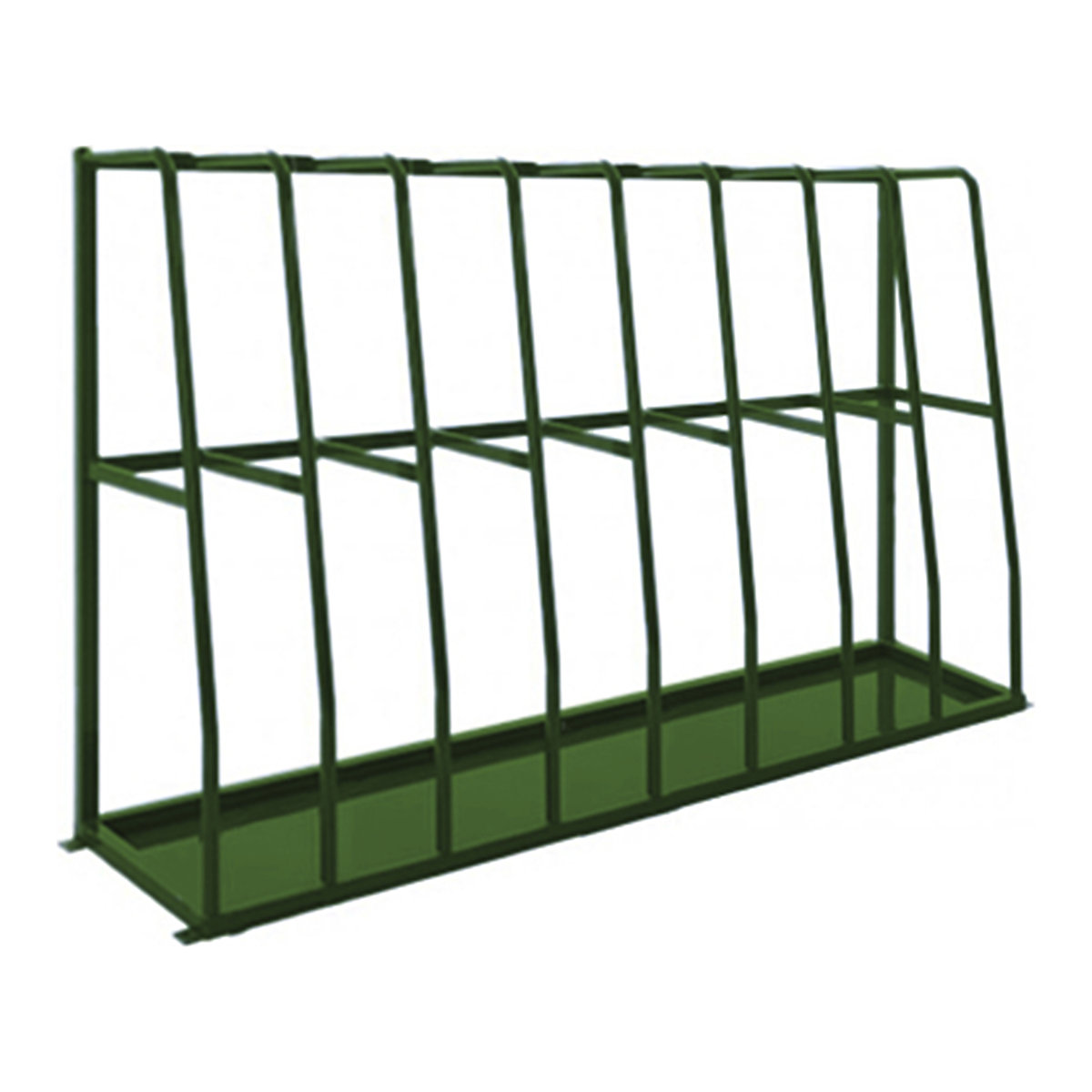 Medium-Duty Vertical Storage Racks, Medium-Duty Vertical Storage Racks, Medium-Duty Vertical Storage Racking | 1500h x 2360w x 600d mm | 8 Bays | BS14C39 Green-0