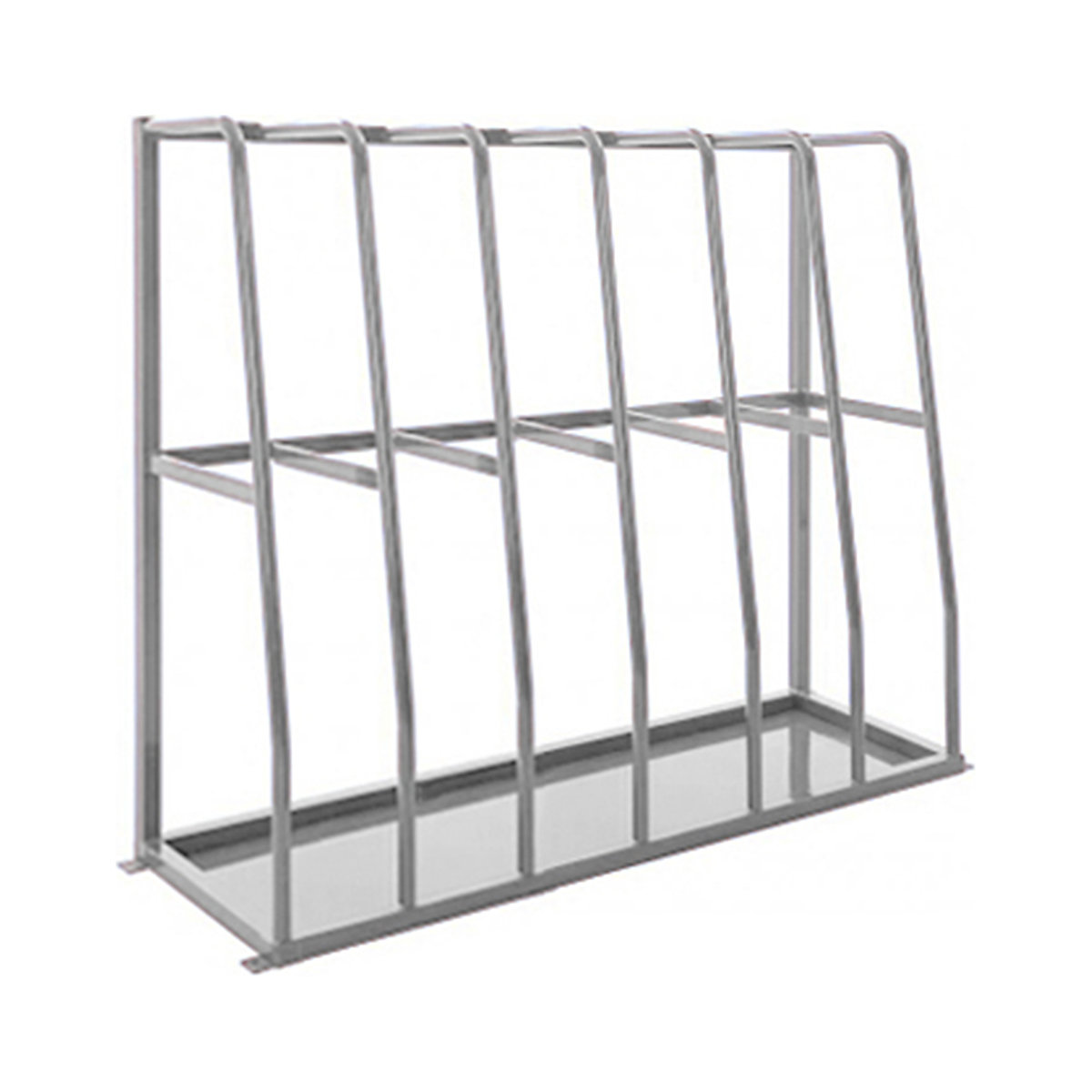Medium-Duty Vertical Storage Racks, Medium-Duty Vertical Storage Racks, Medium-Duty Vertical Storage Racking | 1500h x 2360w x 600d mm | 8 Bays | BS00A05 Light Grey-0