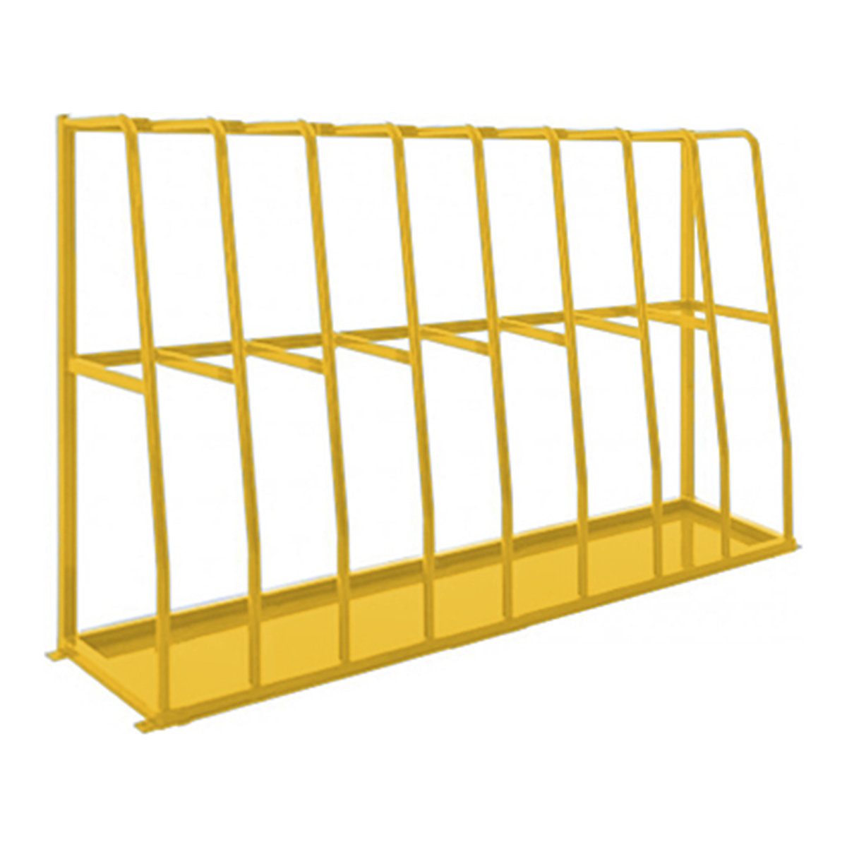 Medium-Duty Vertical Storage Racks, Medium-Duty Vertical Storage Racks, Medium-Duty Vertical Storage Racking | 1500h x 2360w x 600d mm | 8 Bays | BS08E51 Yellow-0