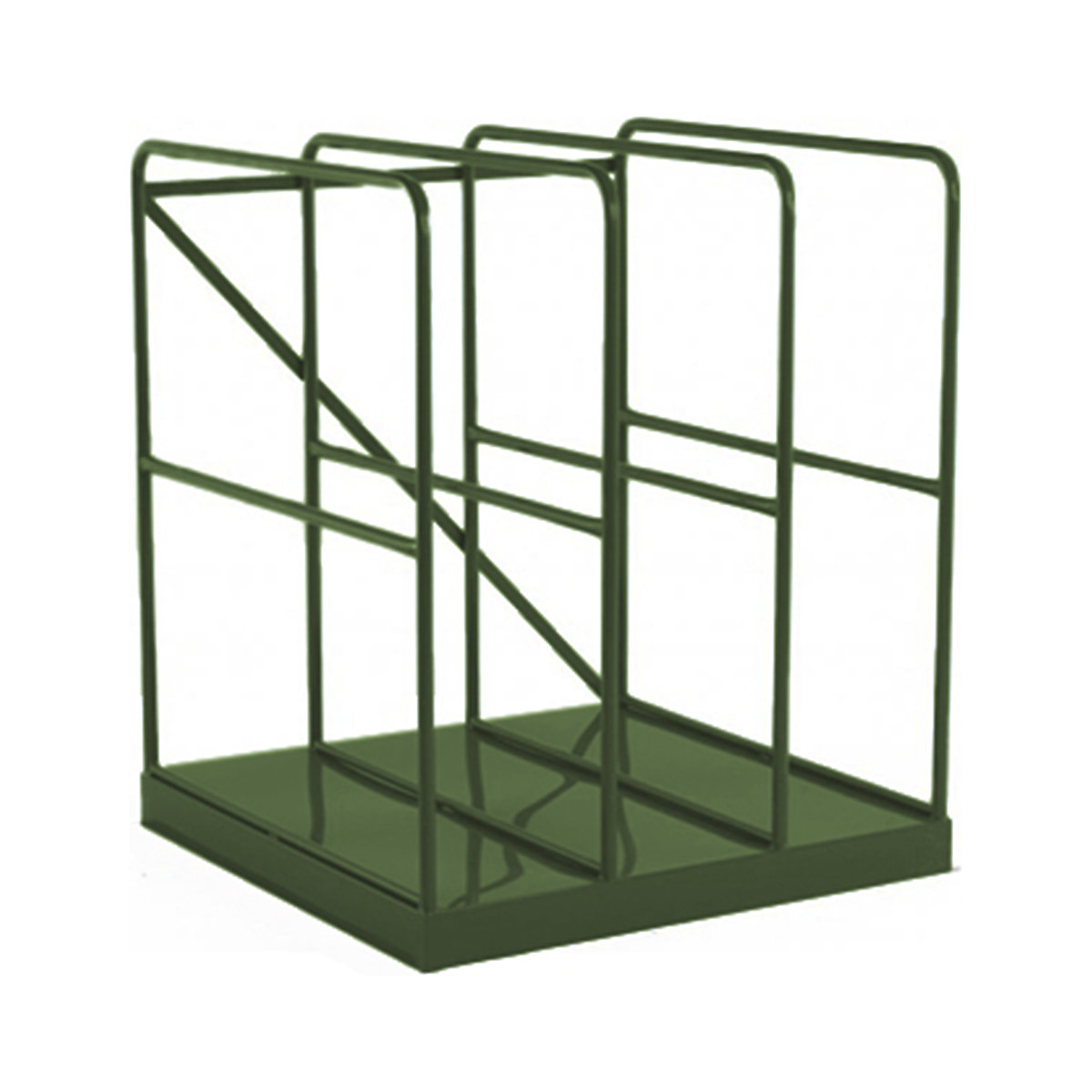 Vertical Sheet Racks with Solid Base, Vertical Sheet Racks with Solid Base, Vertical Sheet Rack With Solid Base| 1200h x 1080w x 1015d mm | BS14C39 Green-0
