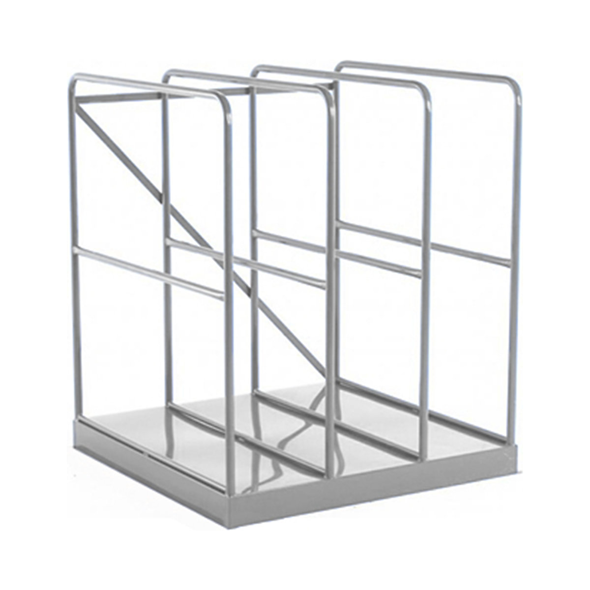 Vertical Sheet Racks with Solid Base, Vertical Sheet Racks with Solid Base, Vertical Sheet Rack with Solid Base| 1200h x 1080w x 1015d mm |BS00A05 Light Grey-0
