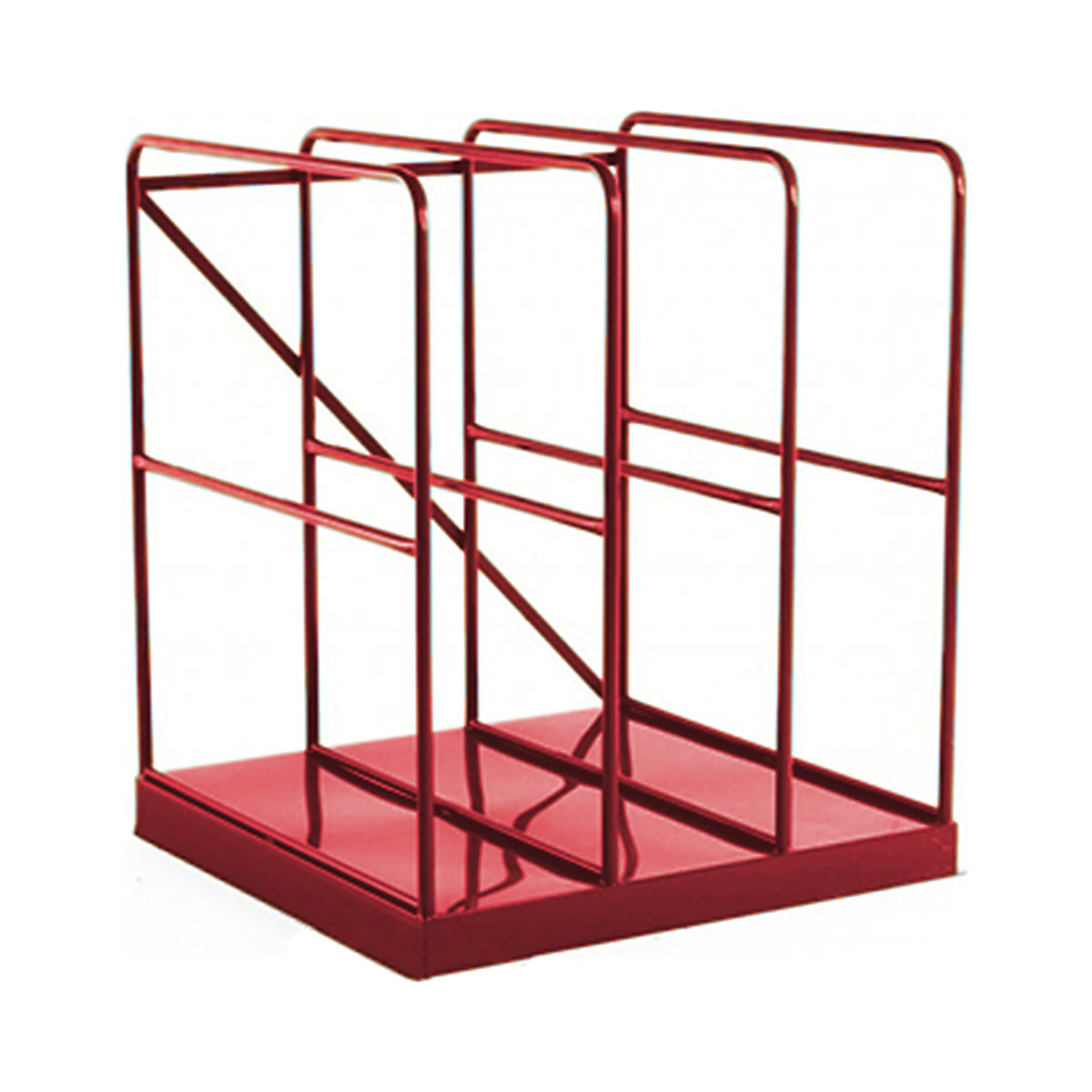 Vertical Sheet Racks with Solid Base, Vertical Sheet Racks with Solid Base, Vertical Sheet Rack with Solid Base| 1200h x 1080w x 1015d mm |RAL3000 Red-0