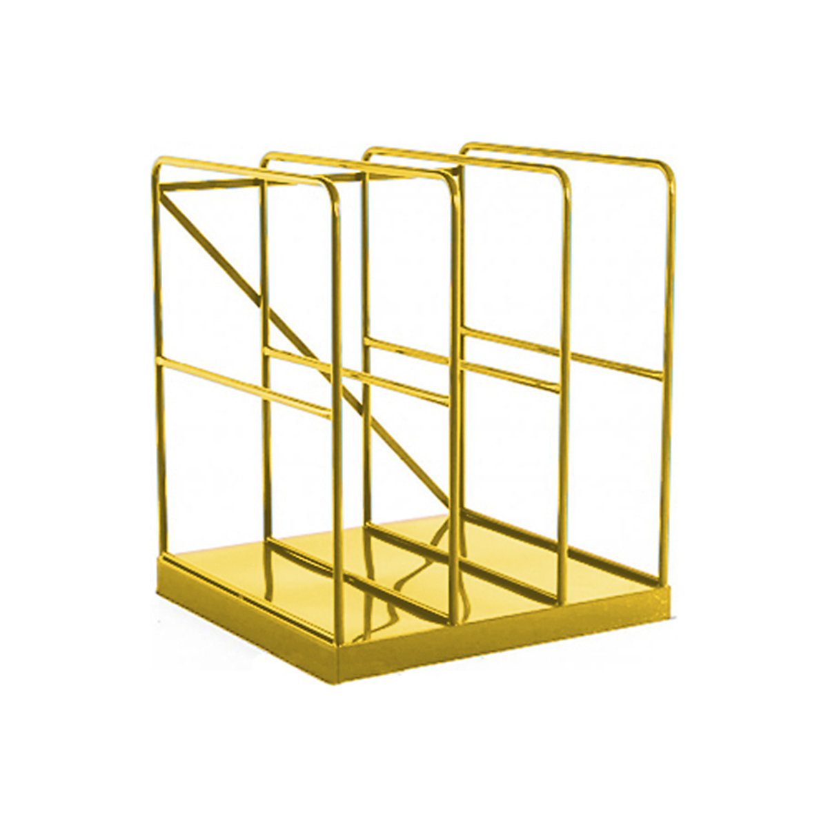 Vertical Sheet Racks with Solid Base, Vertical Sheet Racks with Solid Base, Vertical Sheet Rack with Solid Base| 1200h x 1080w x 1015d mm |BS08E51 Yellow-0