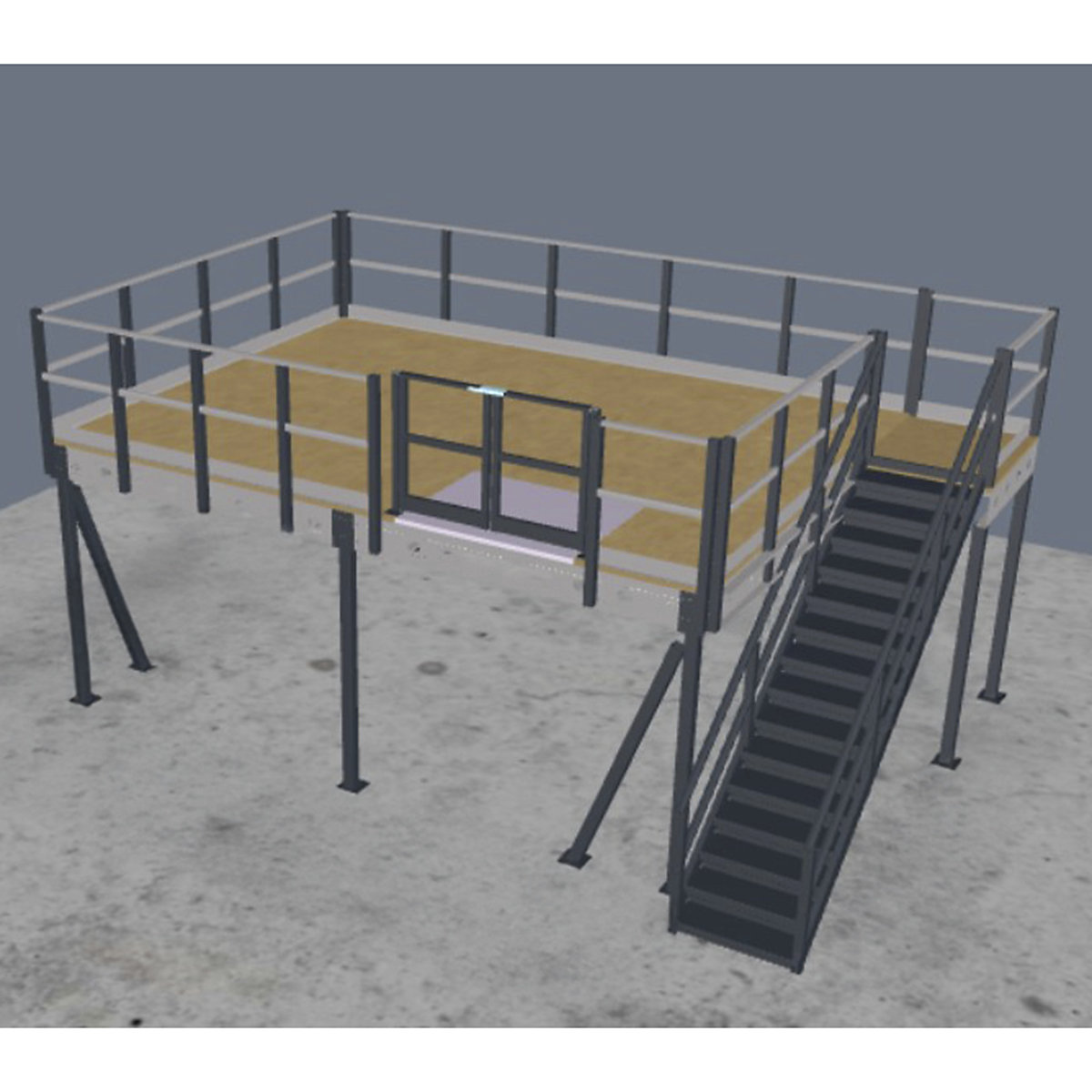 BiGDUG Mezzanine Floor Kit, BiGDUG Mezzanine Floor Kit, BiGDUG Mezzanine Floor Kit | 2500h x 7416w x 4520d mm | 29m2-0