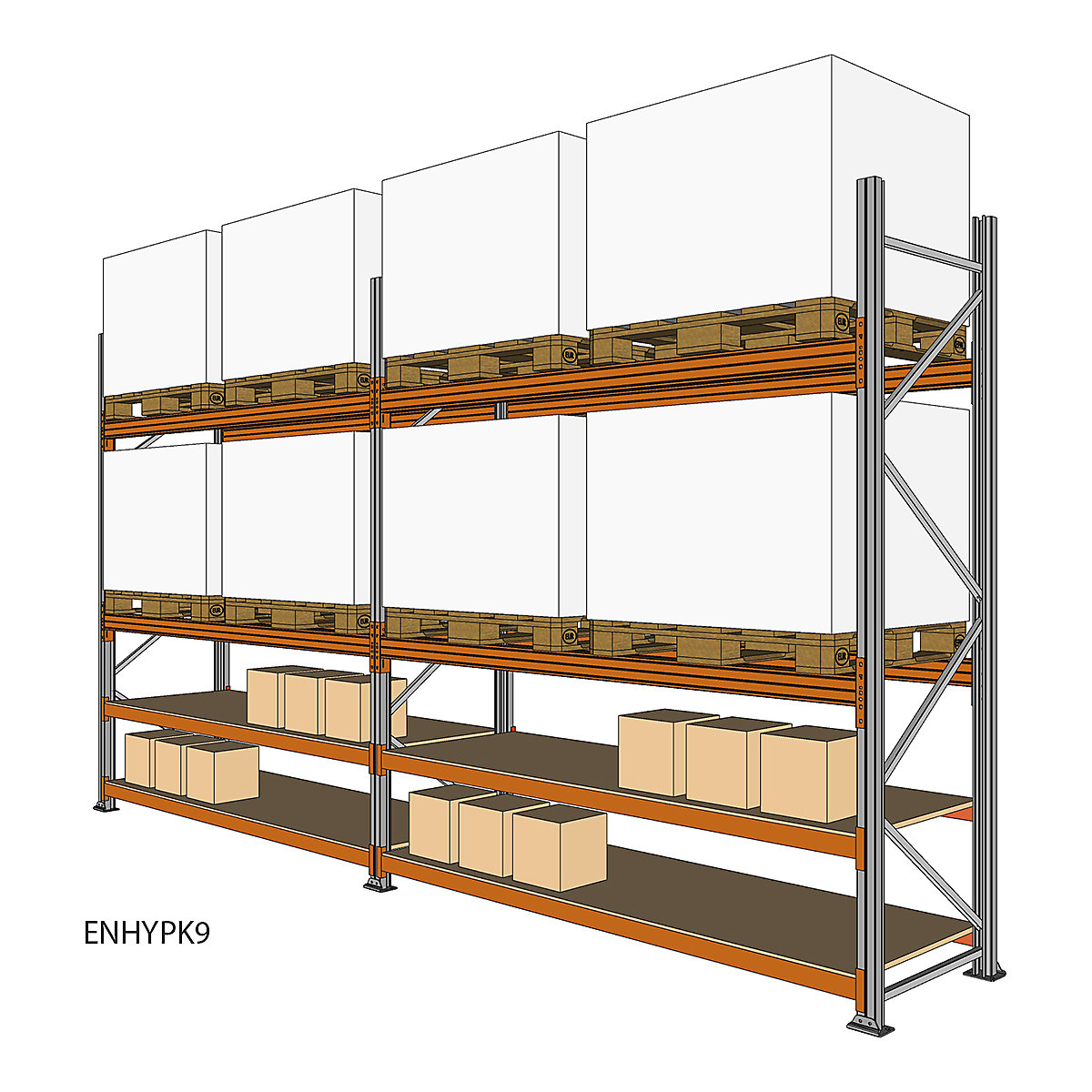 BiGDUG Pallet Racking Kits With Picking Levels