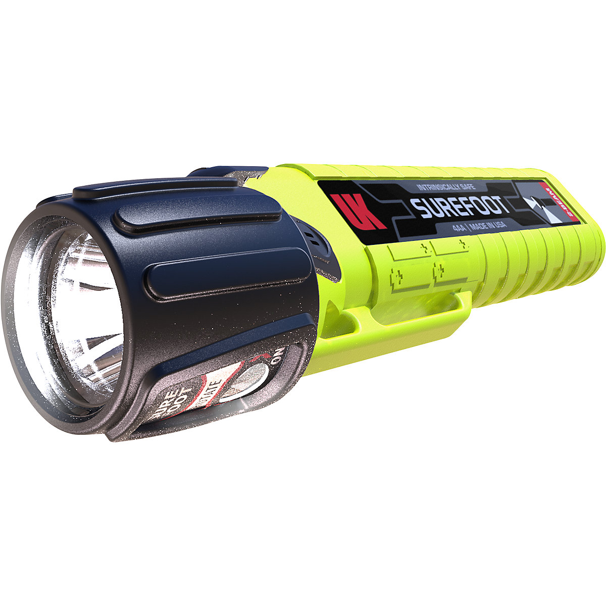 LED-EX svjetiljka za kacigu i džepna svjetiljka 4AA eLED SUREFOOT – UK Underwater Kinetics