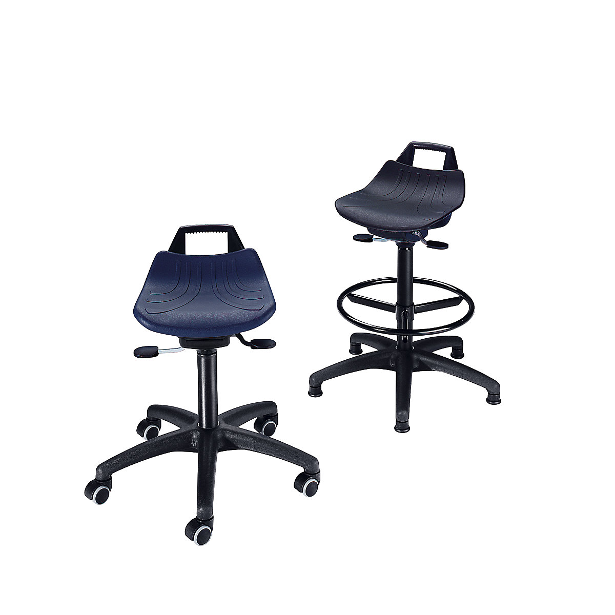 Radni stolac s mogućnošću namještanja visine pomoću plinskih opruga (Prikaz proizvoda 2)-1