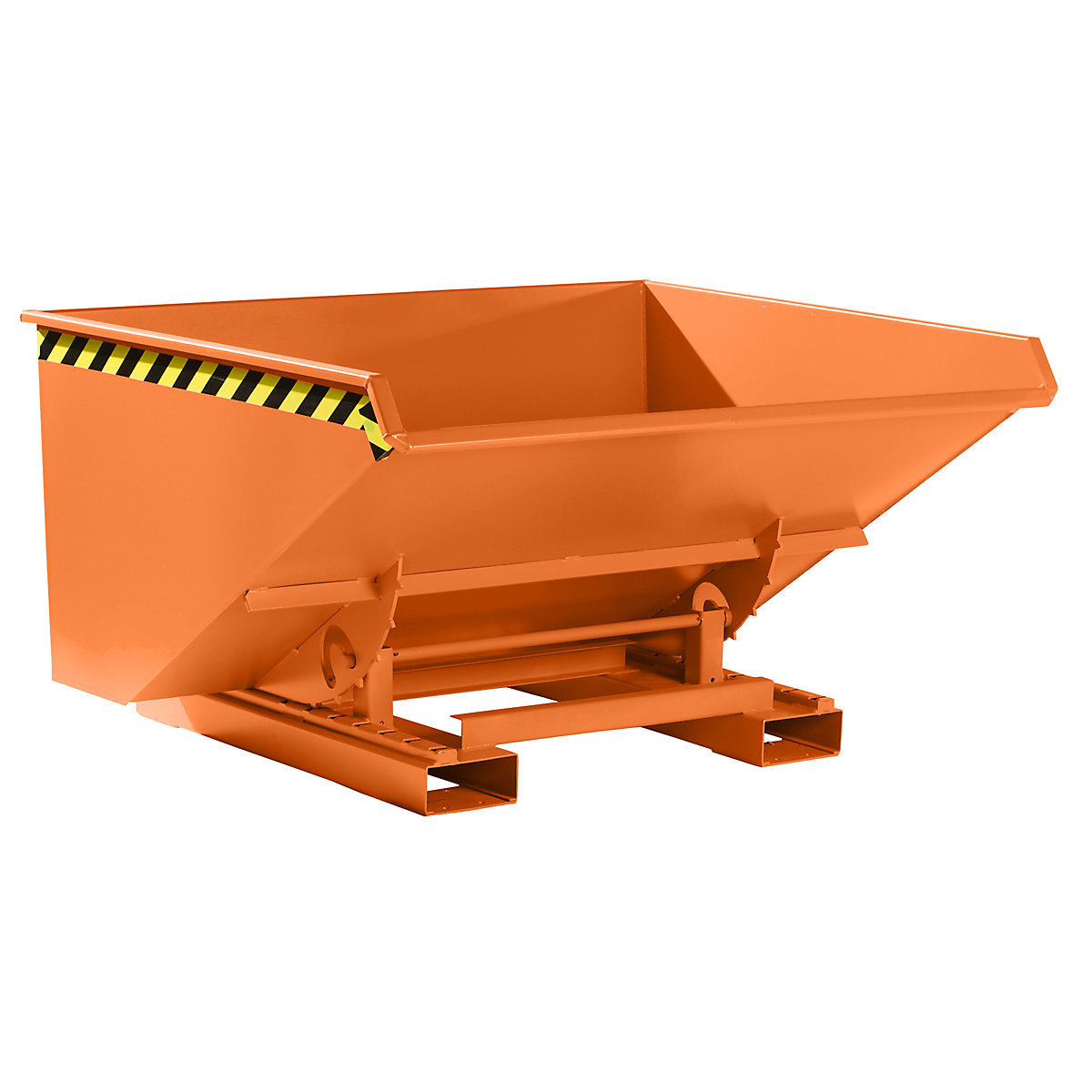 Billenőtároló legördítő mechanizmussal – eurokraft pro, térfogat 0,9 m³, h x szé x ma 1260 x 1570 x 835 mm, narancssárga-0