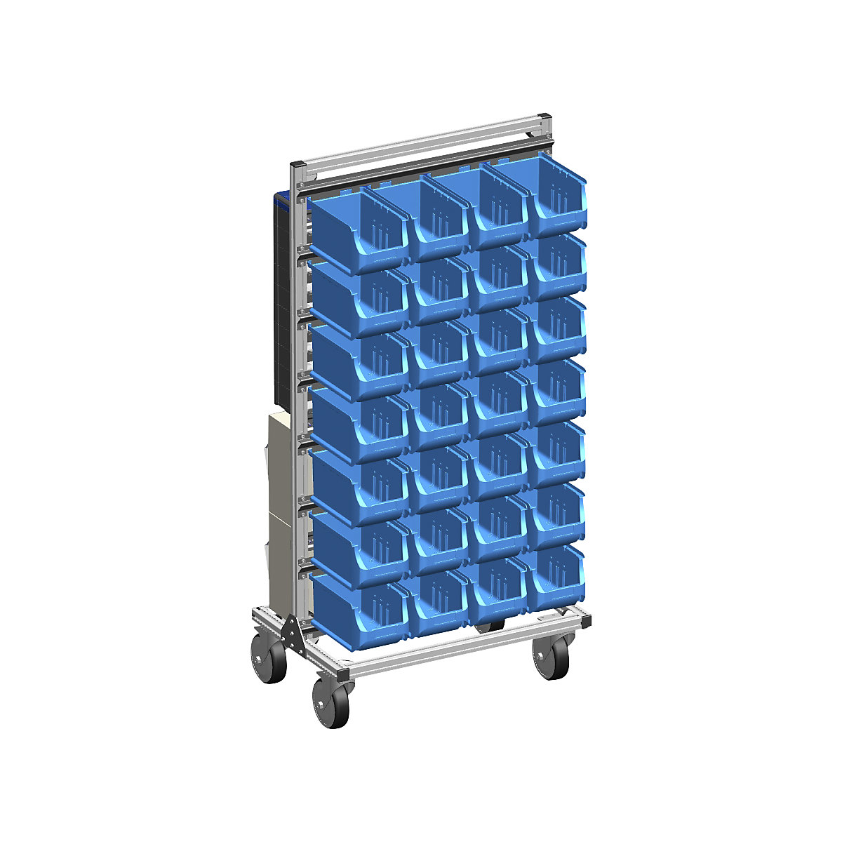 Rayonnage mobile combiné en aluminium (Illustration du produit 2)-1