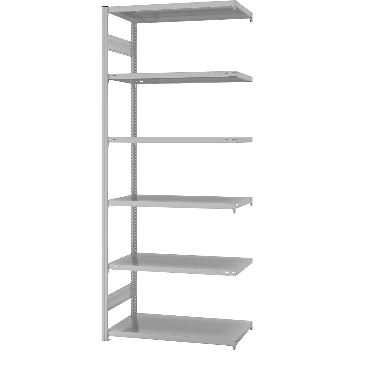 Rayonnage emboîtable, RAL 7035, version légère - eurokraft pro