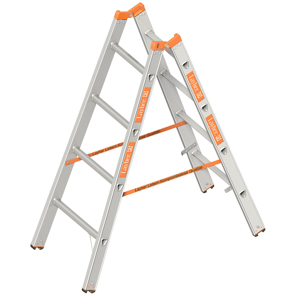Stojací rebrík s priečkami - Layher