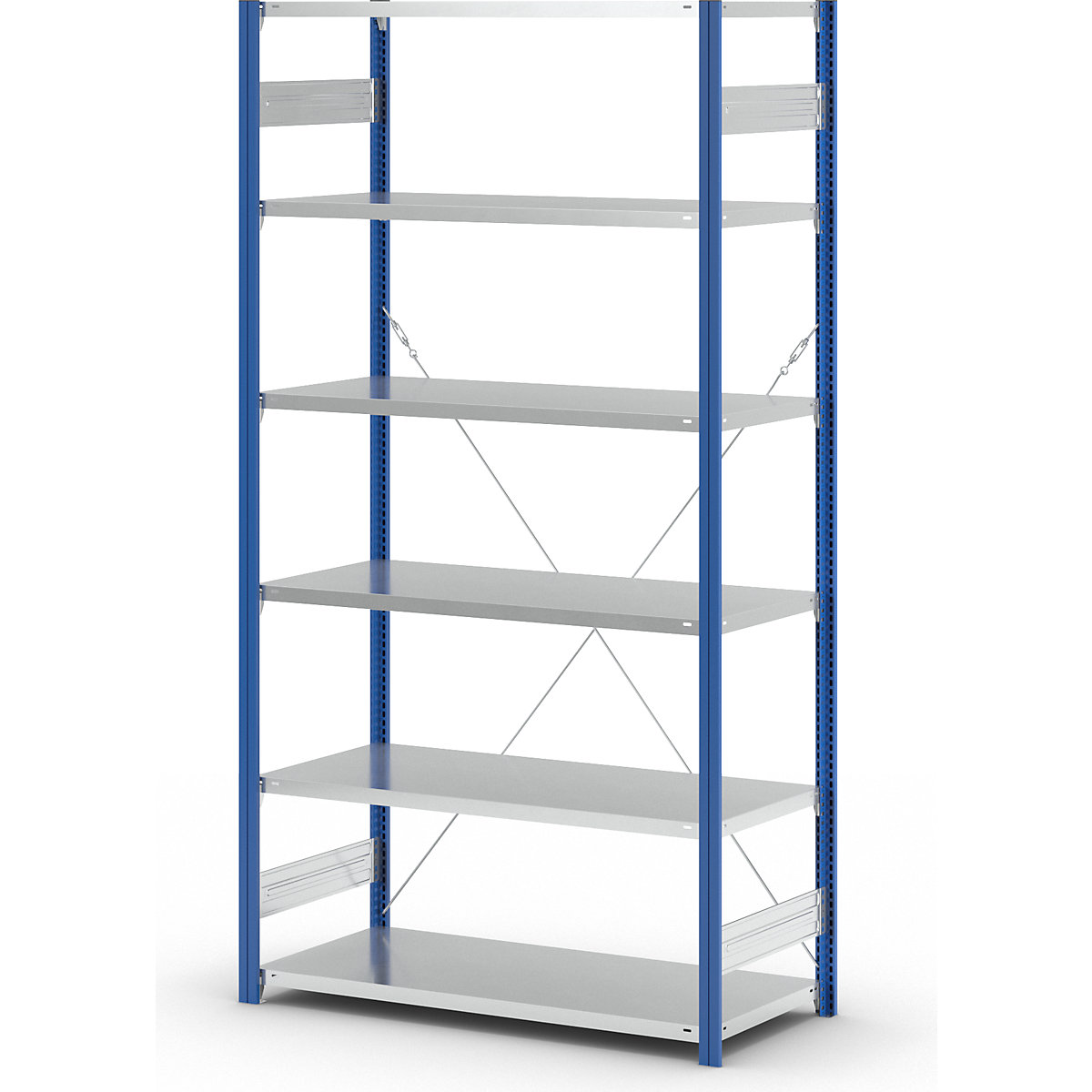Zásuvný regál, lehká konstrukce – eurokraft pro (Obrázek výrobku 437)-436