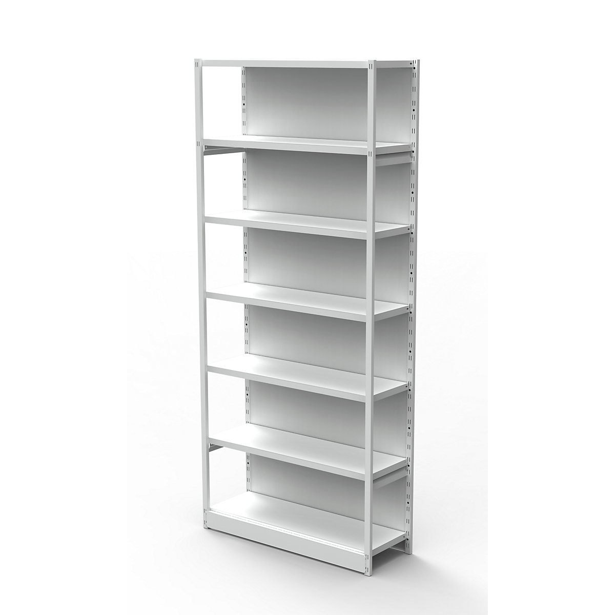 Büro-Steckregal, mit Rückwand, Regalhöhe 2250 mm, Grundregal, Breite x Tiefe 760 x 300 mm