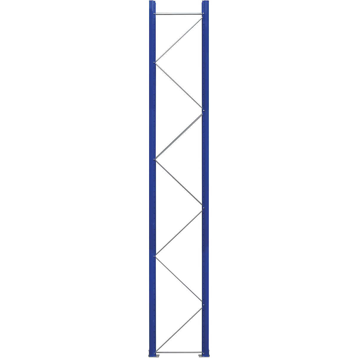 EUROKRAFTpro Palettenregal-Stützrahmen, zerlegt, Höhe 4620 mm, Tiefe 750 mm