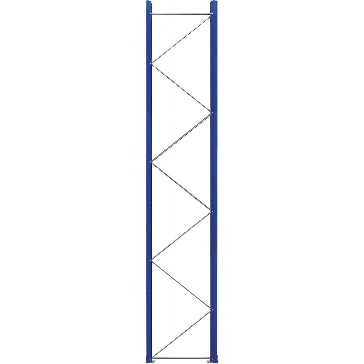 EUROKRAFTpro Palettenregal-Stützrahmen, zerlegt, Höhe 4620 mm, Tiefe 900 mm