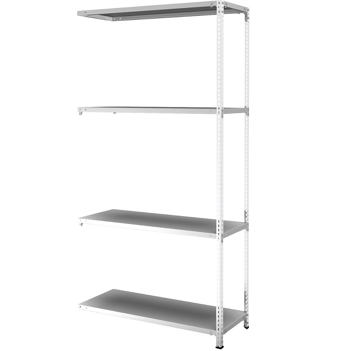 Schraub-Steckregal hofe, Regalhöhe 2000 mm, Bodenbreite 1025 mm, Anbauregal, Tiefe 400 mm