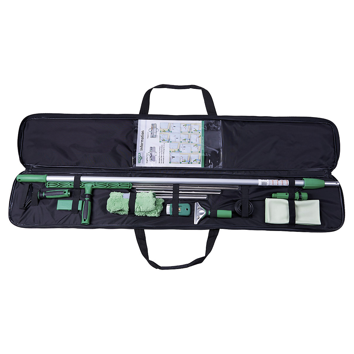 ErgoTec® glasreinigingsset – Unger, nylontas met alle gereedschap, lengte 1350 mm, vanaf 2 stuks-1