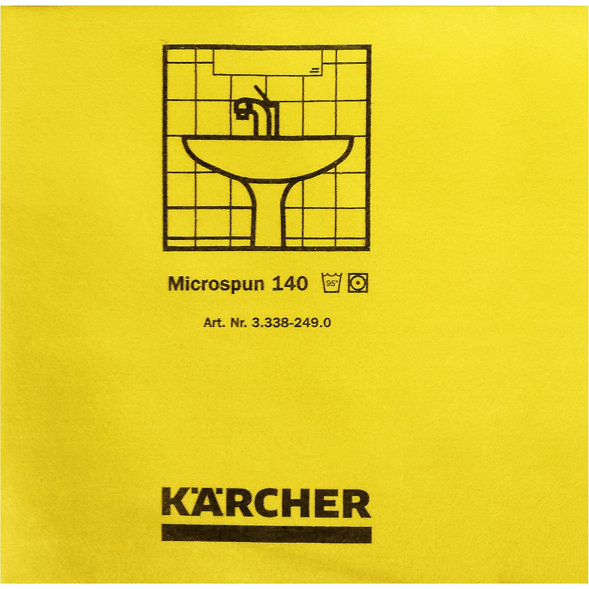 Mikrofasertuch Kärcher, VE 10 Stk, ab 2 VE, gelb
