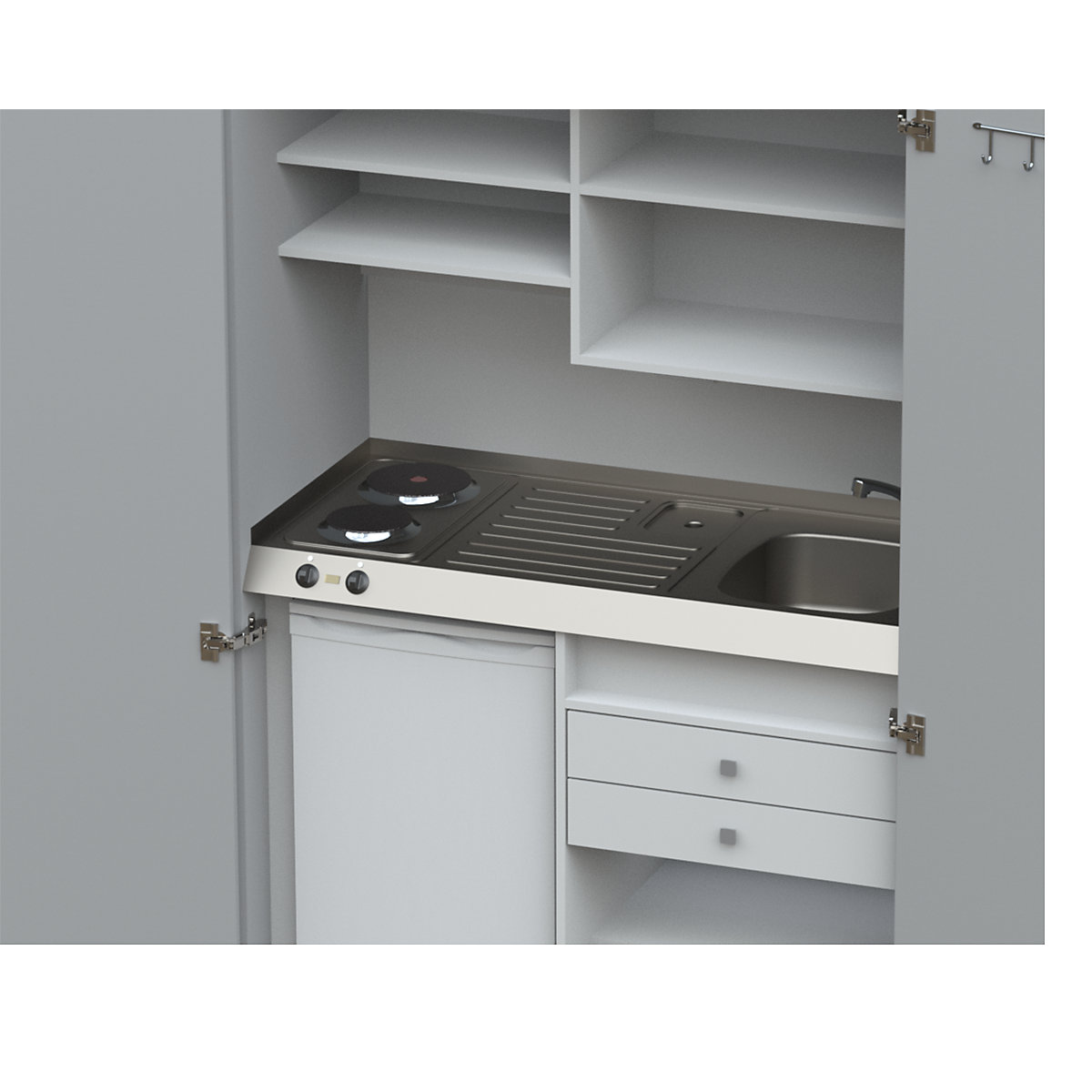 Cozinha-armário com portas de batentes (Imagem do produto 3)-2