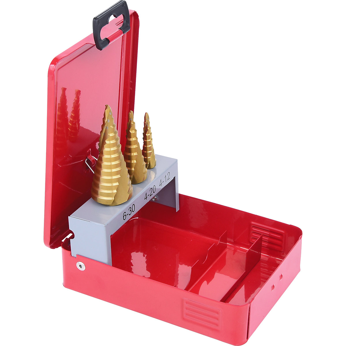 Komplet stopenjskih svedrov HSS TiN – KS Tools (Slika izdelka 4)-3
