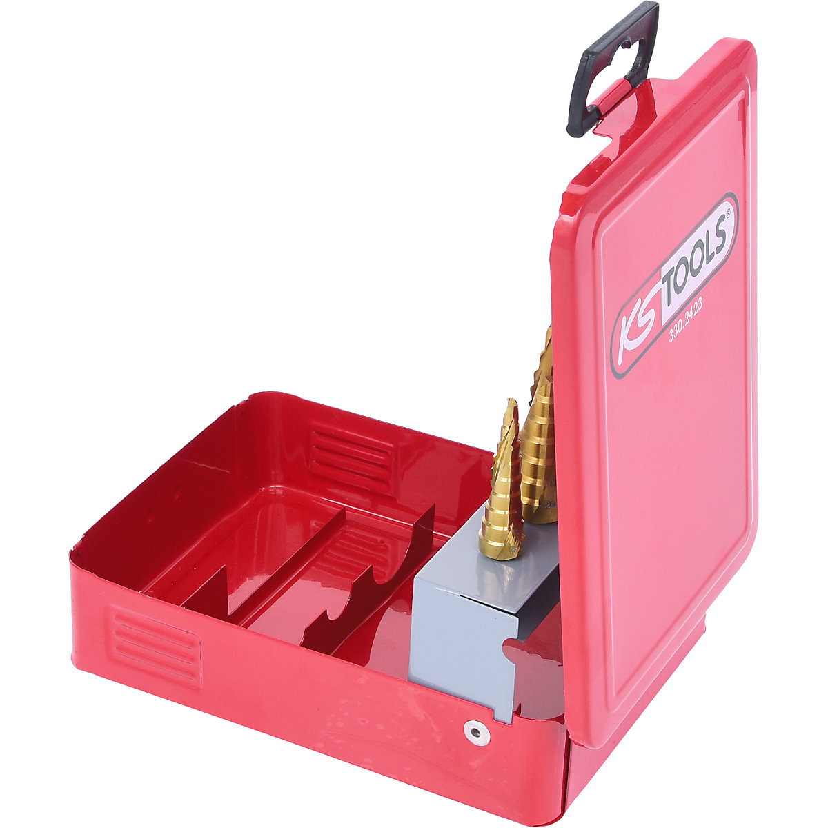 Komplet stopenjskih svedrov HSS TiN – KS Tools (Slika izdelka 2)-1
