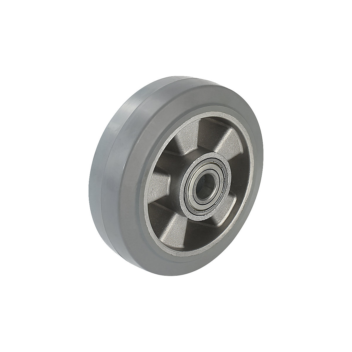 Anvelopă din cauciuc plin elastic, gri – Proroll