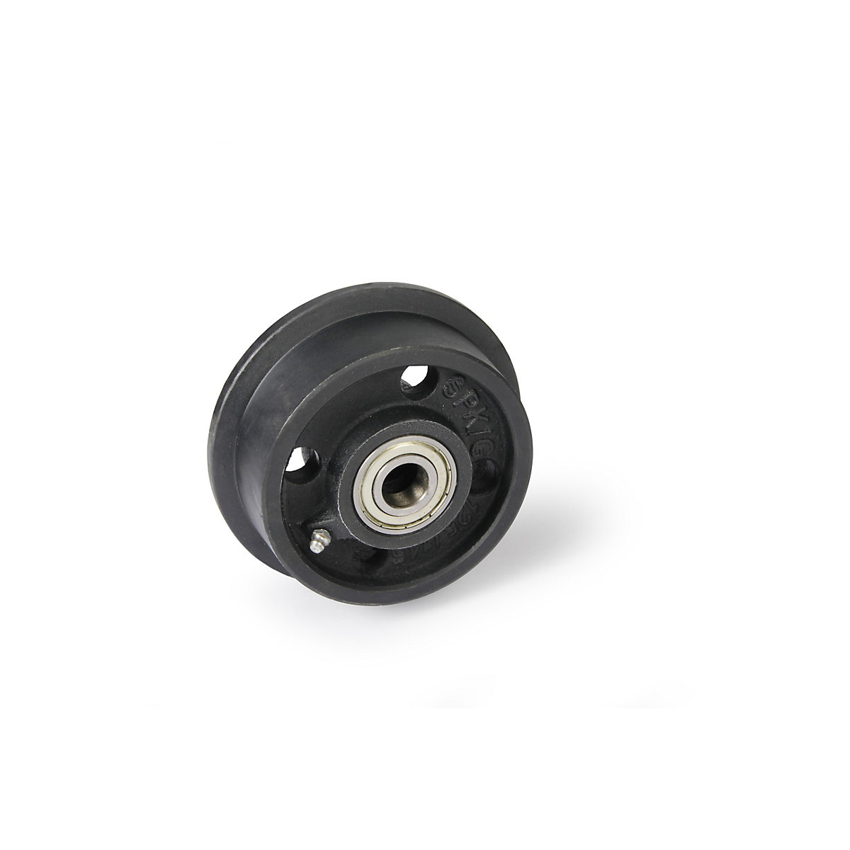 Roată din fontă cenușie cu bandaj, rulment cu bile, Ø roții cu bandaj 145 mm-0