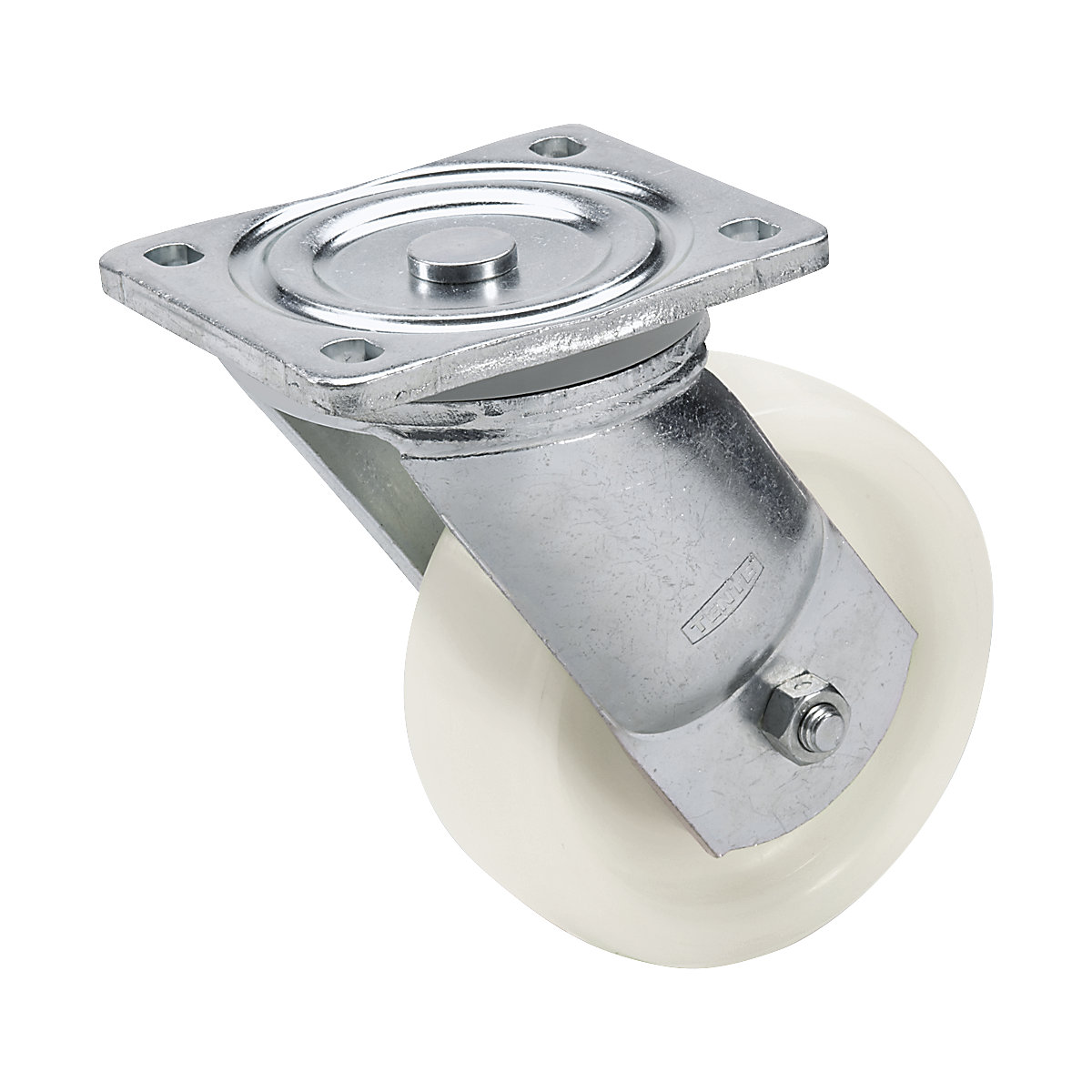 Roată din poliamidă, rezistentă la frecare – TENTE, Ø roții x lățime 200 x 50 mm, roată pivotantă-0