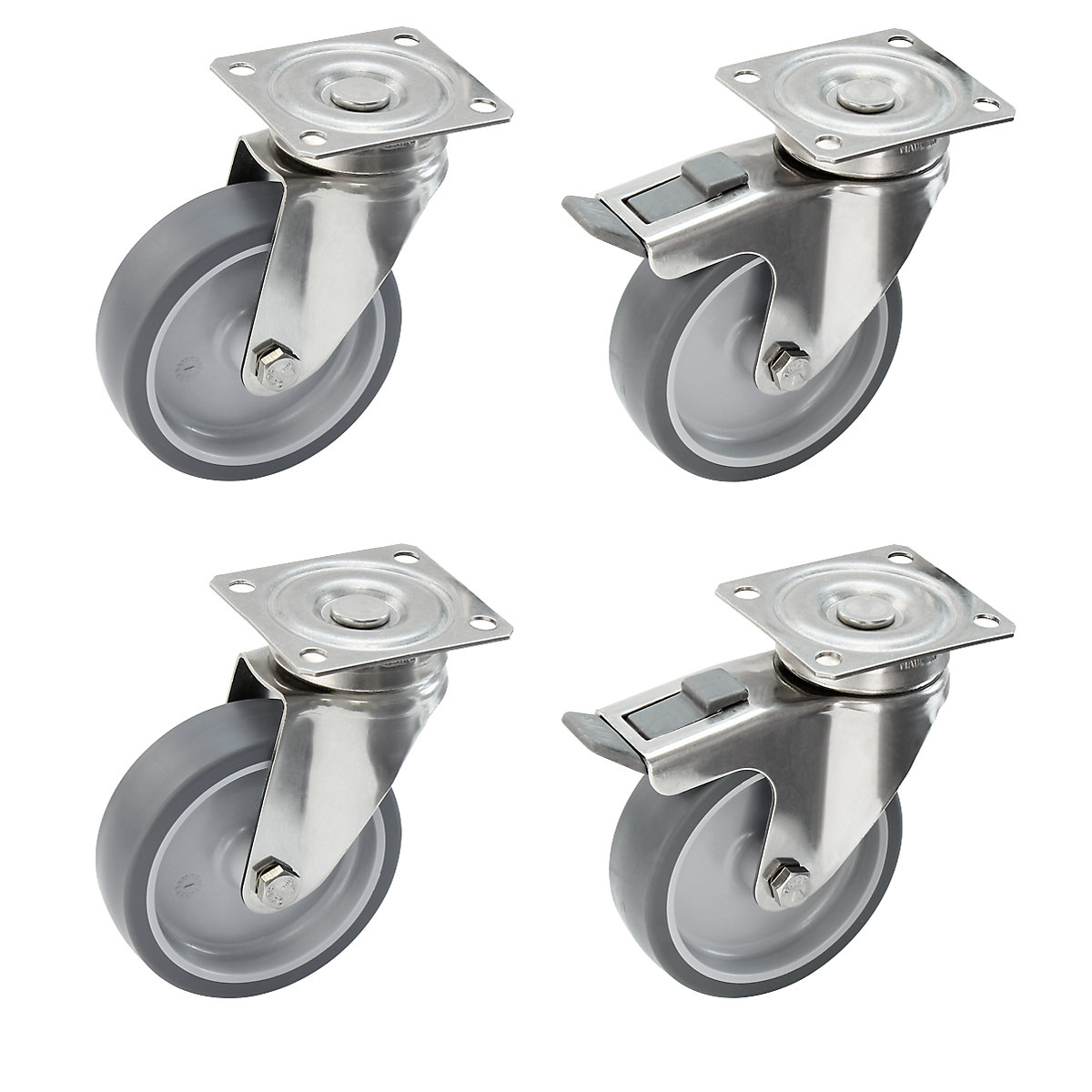 Set cu anvelope termoplastice din cauciuc, carcasă din inox – Proroll