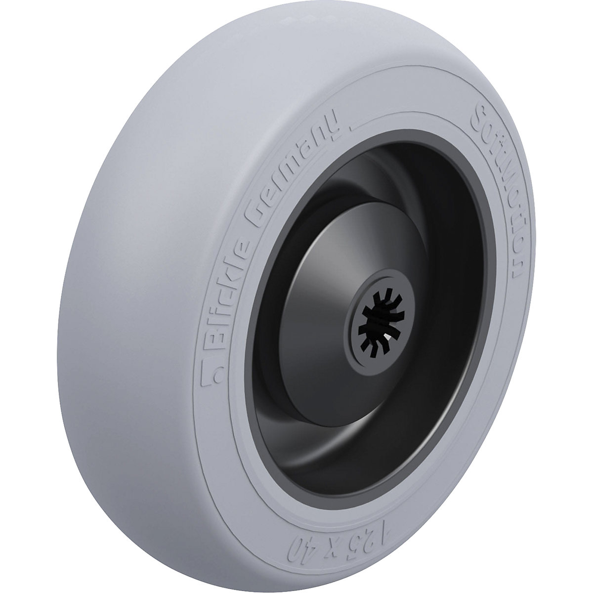 Roda com pneu de borracha macia – Blickle