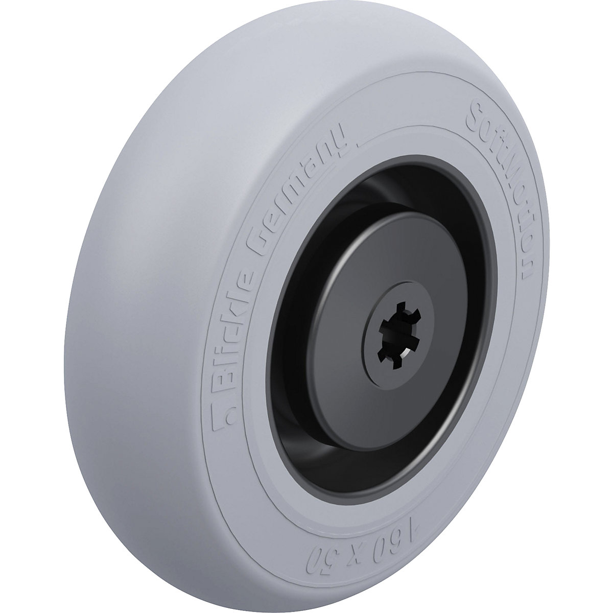 Roda com pneu de borracha macia – Blickle