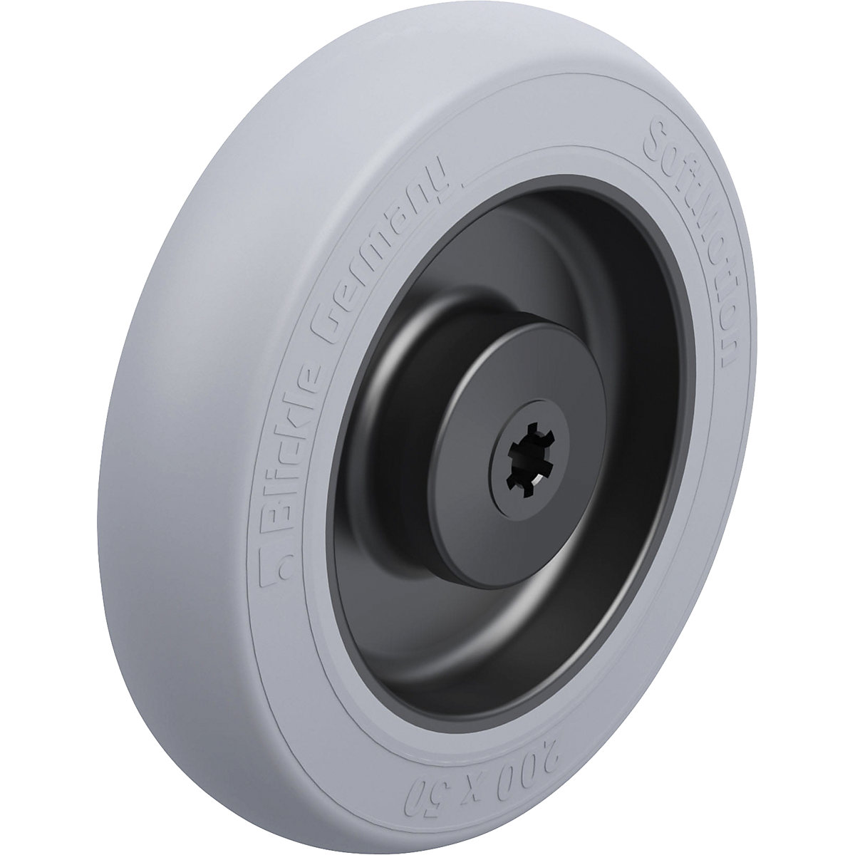 Roda com pneu de borracha macia – Blickle