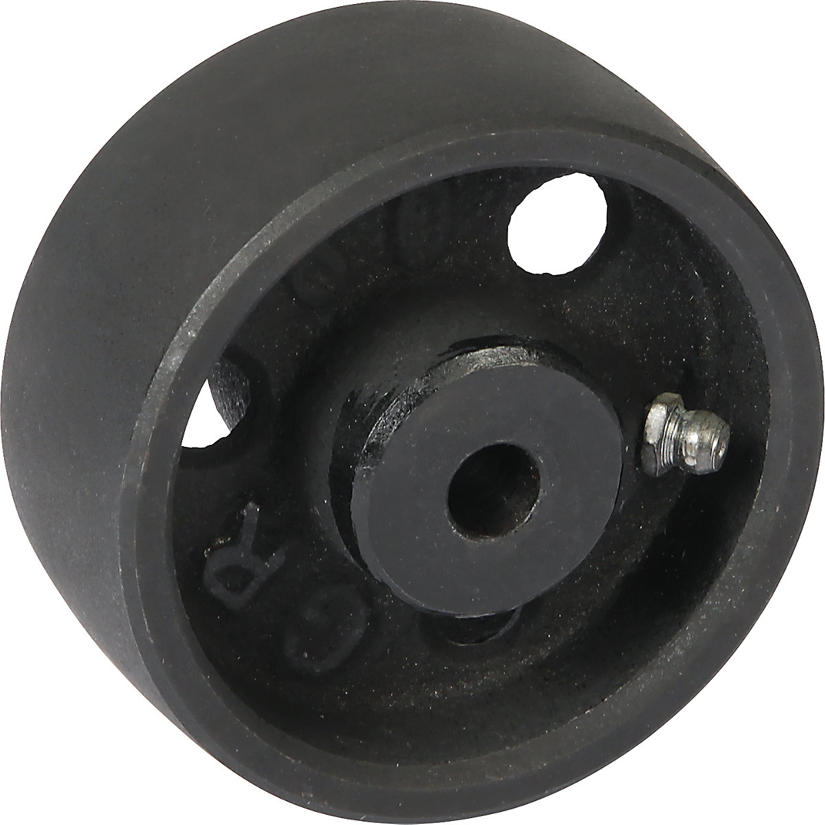 Roda em ferro fundido, mancal de deslize, Ø x largura das rodas 80 x 35 mm-0