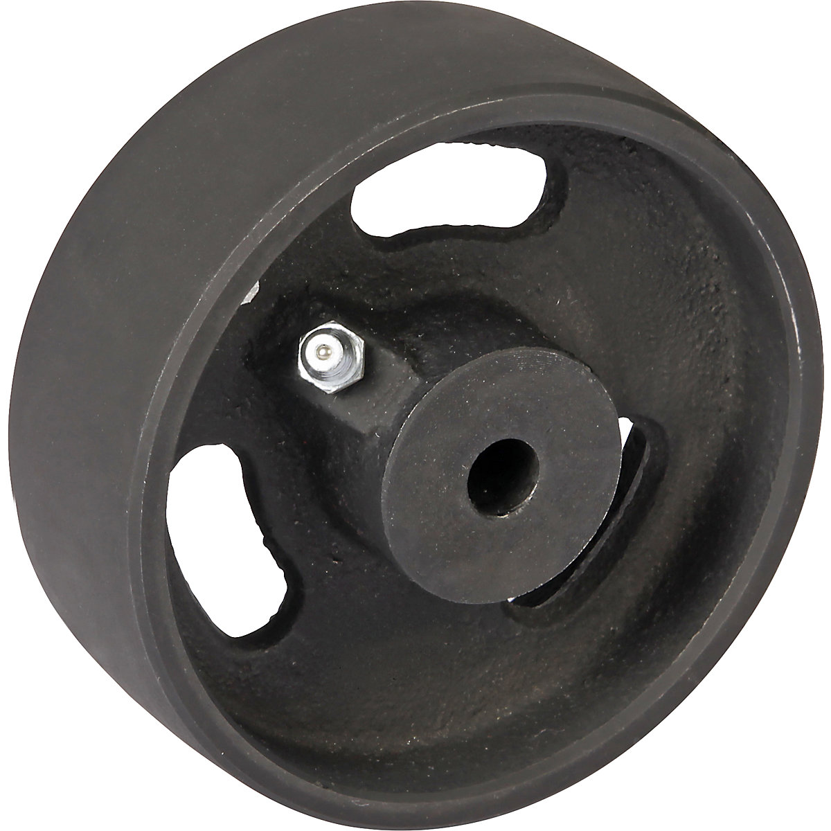 Roda em ferro fundido, mancal de deslize, Ø x largura das rodas 100 x 35 mm-0