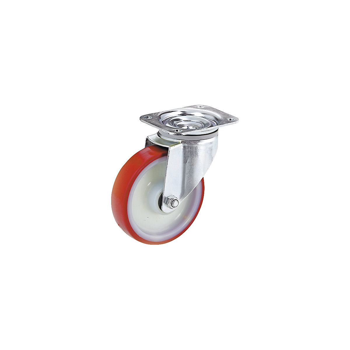 Pneus em poliuretano com jante de poliamida – TENTE, Ø x largura da roda 125 x 32 mm, roda orientável-0